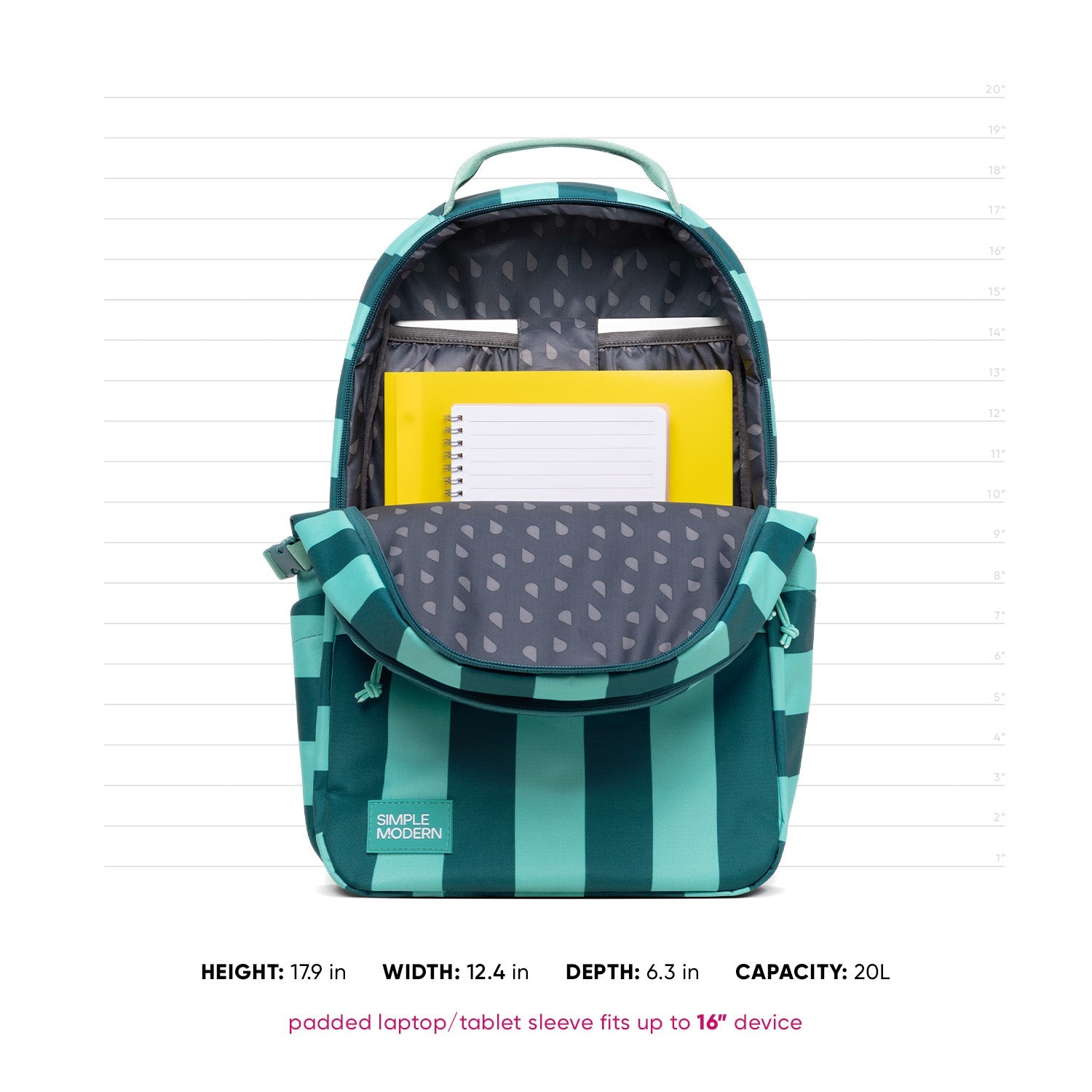 Ellis Backpack 20L - Velvet Pink Metallic