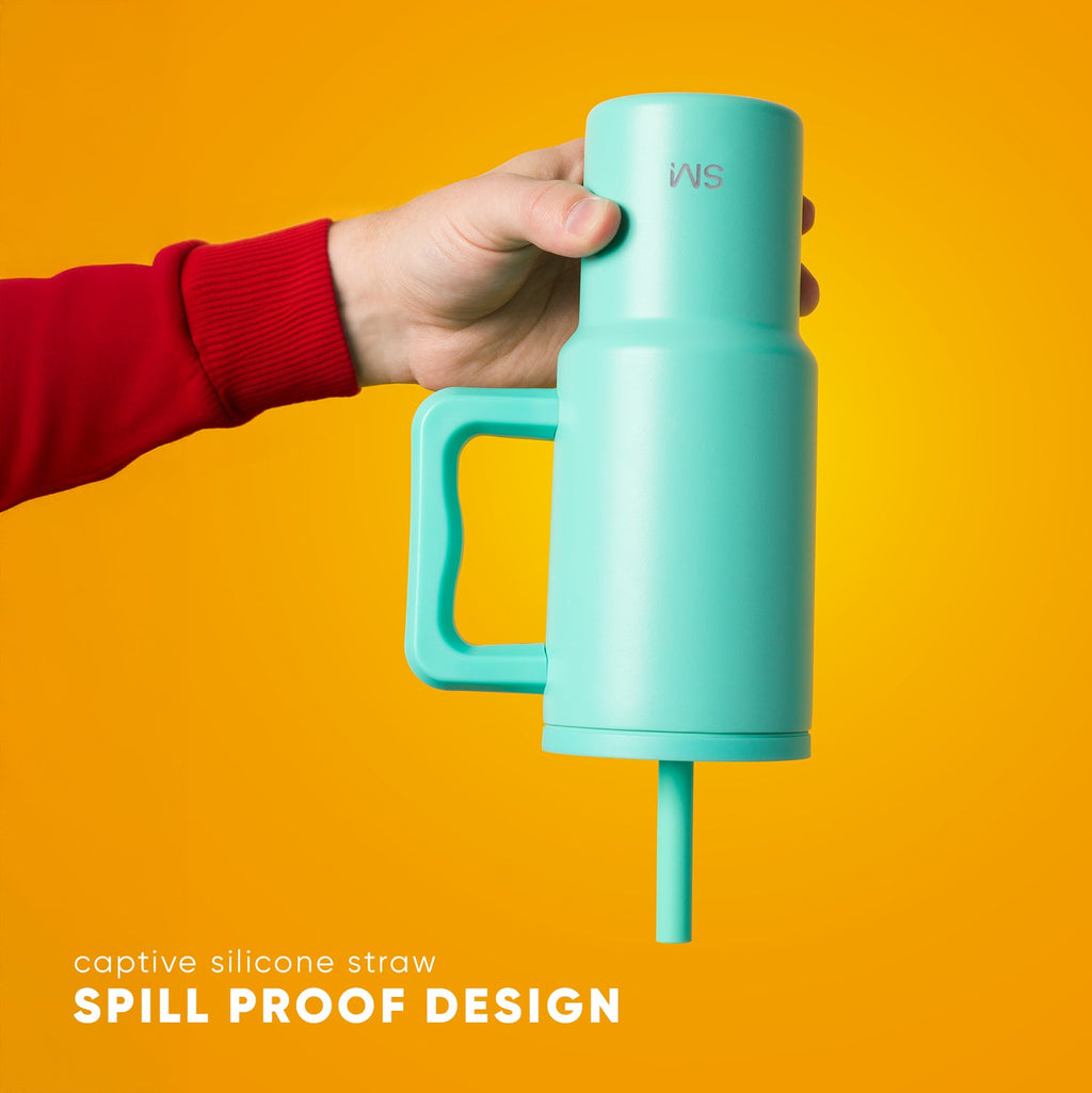 Trek Kids Tumbler with Silicone Straw Lid - Tropical Stitch