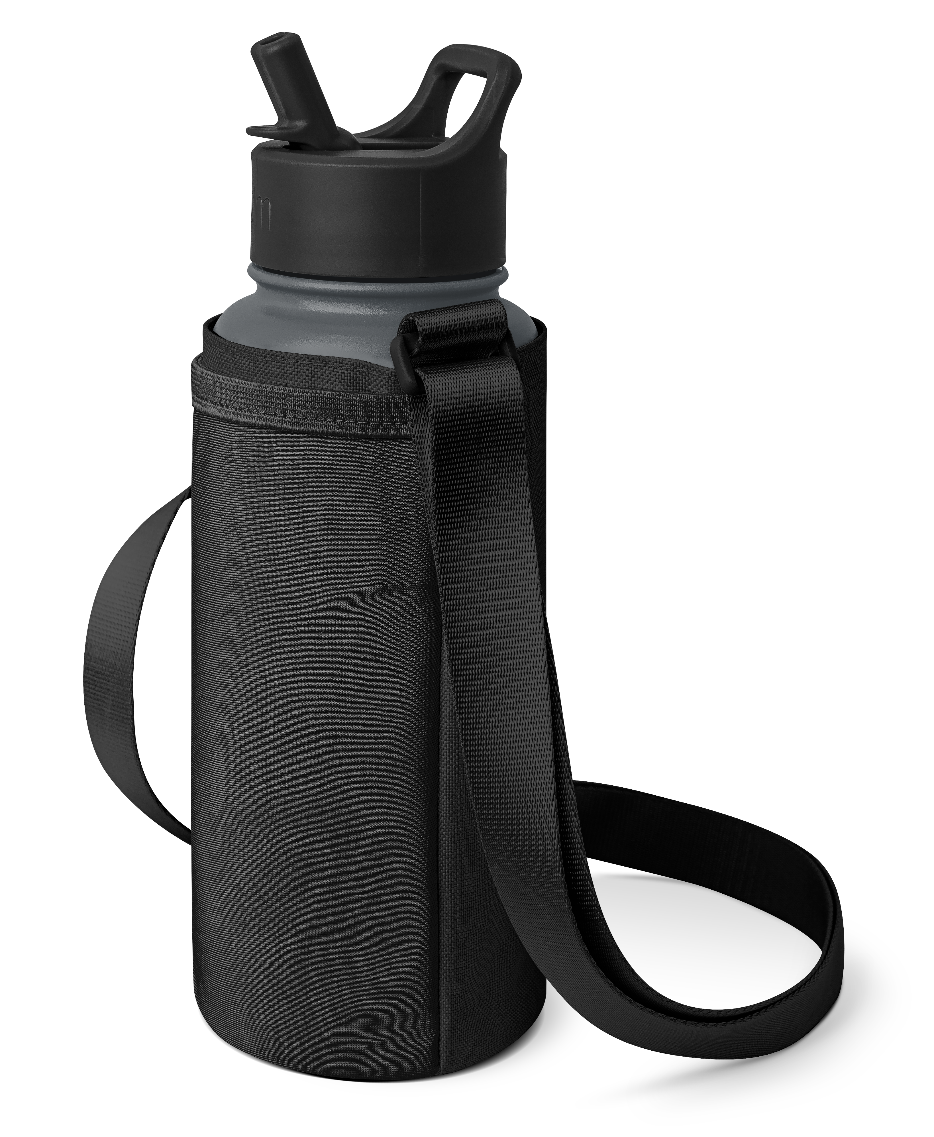 Adventure Water Bottle Sling - Adult - Midnight Black