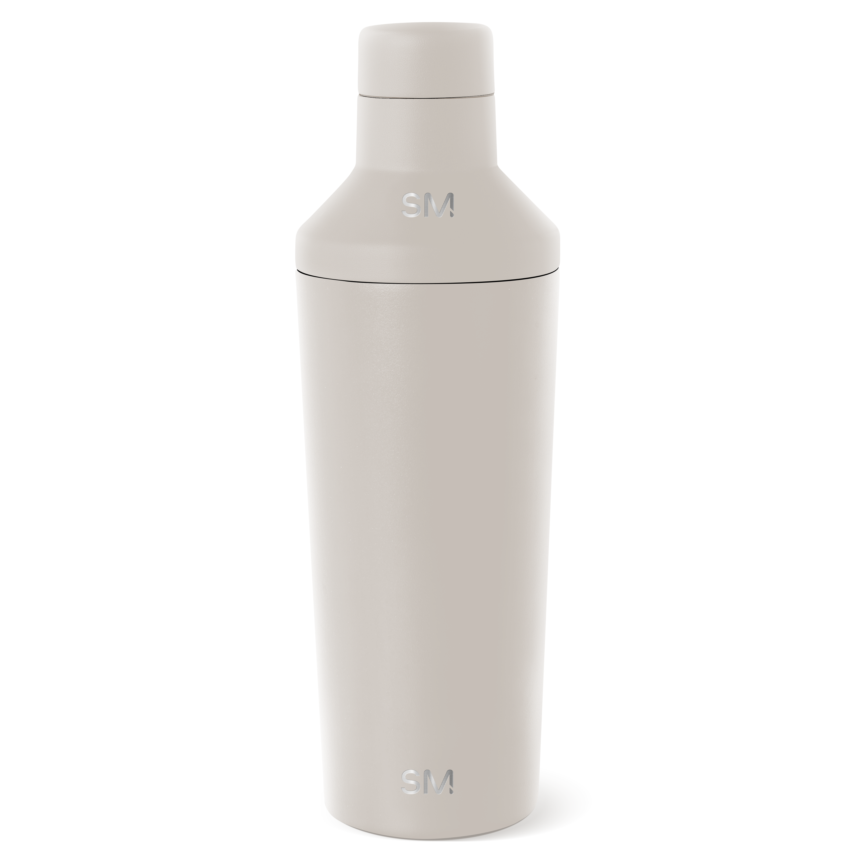 Classic Cocktail Shaker with Jigger Lid - Almond Birch