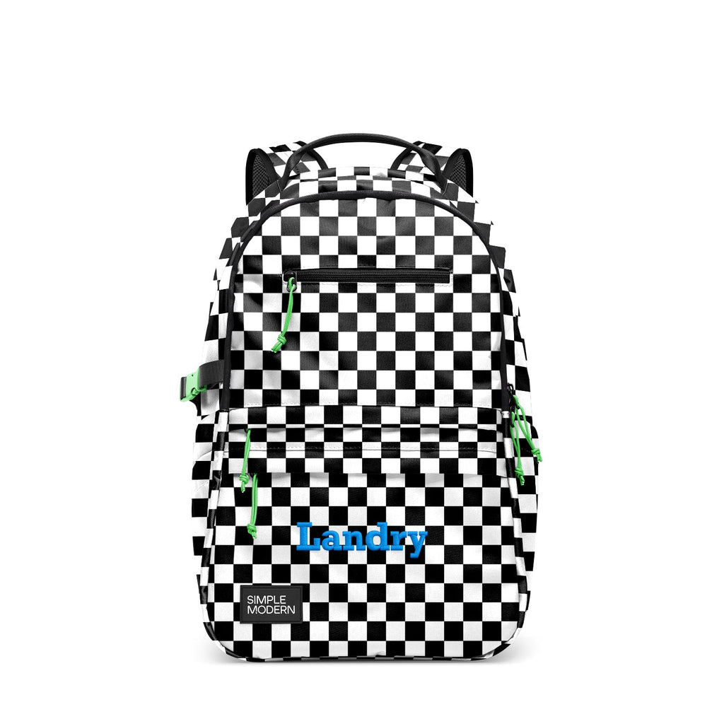 Ellis Backpack 15L - Black and White Checkmate