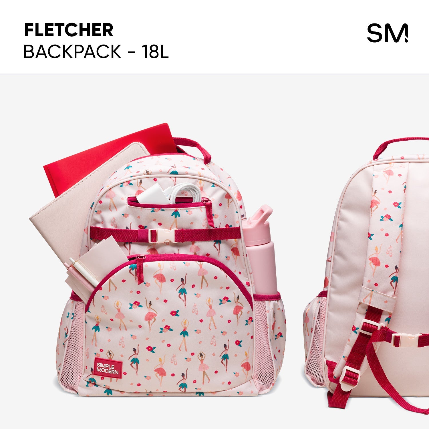 Fletcher Kids' Backpack - Large - Princess Rainbows