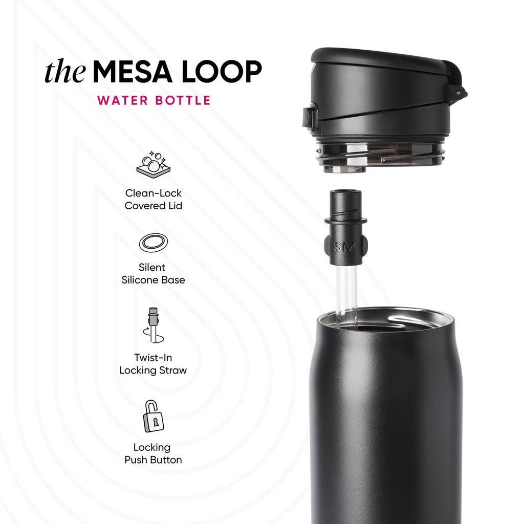 Mesa Loop with Covered Straw - Midnight Black