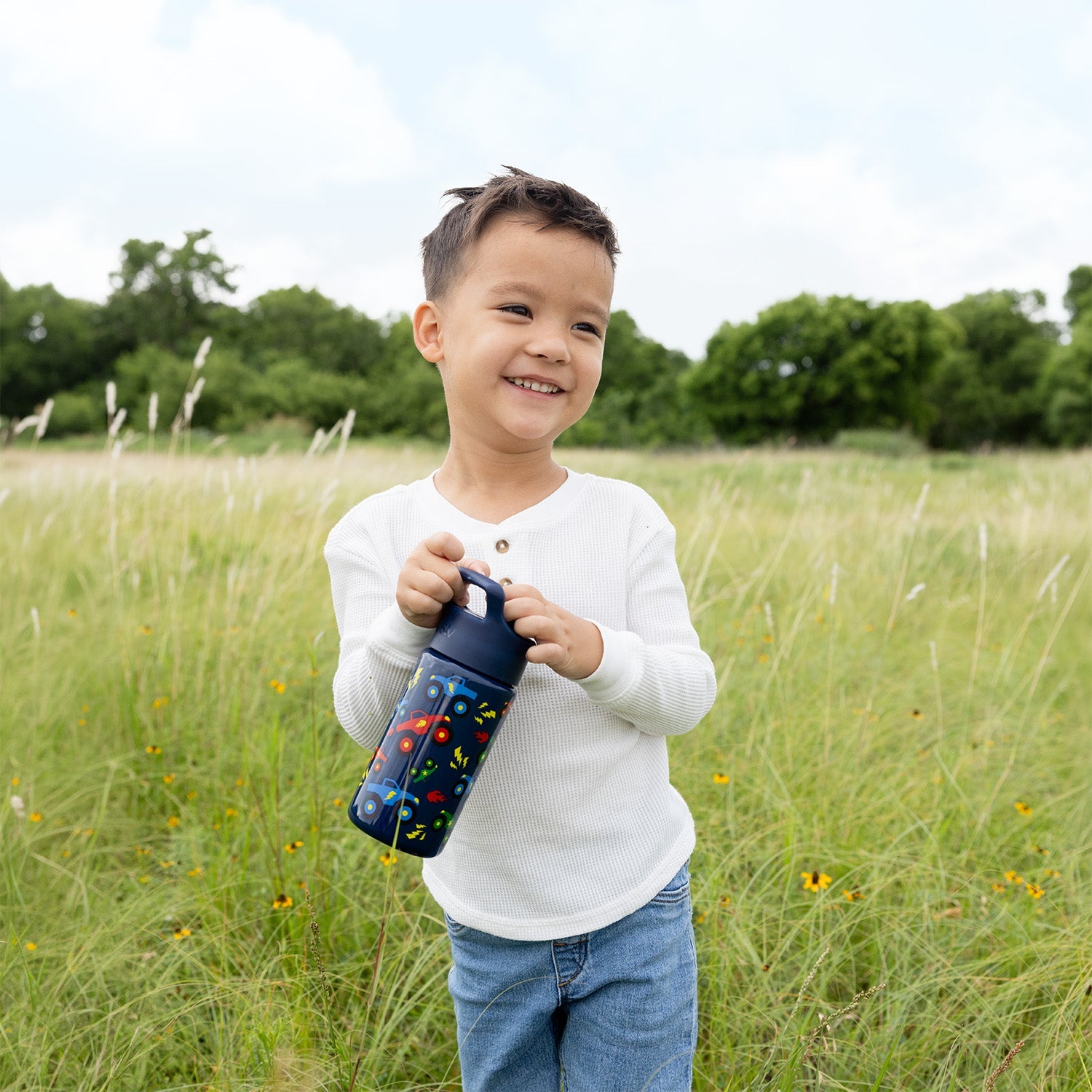 Summit Kids Water Bottle with Straw Lid - Chloe Floral