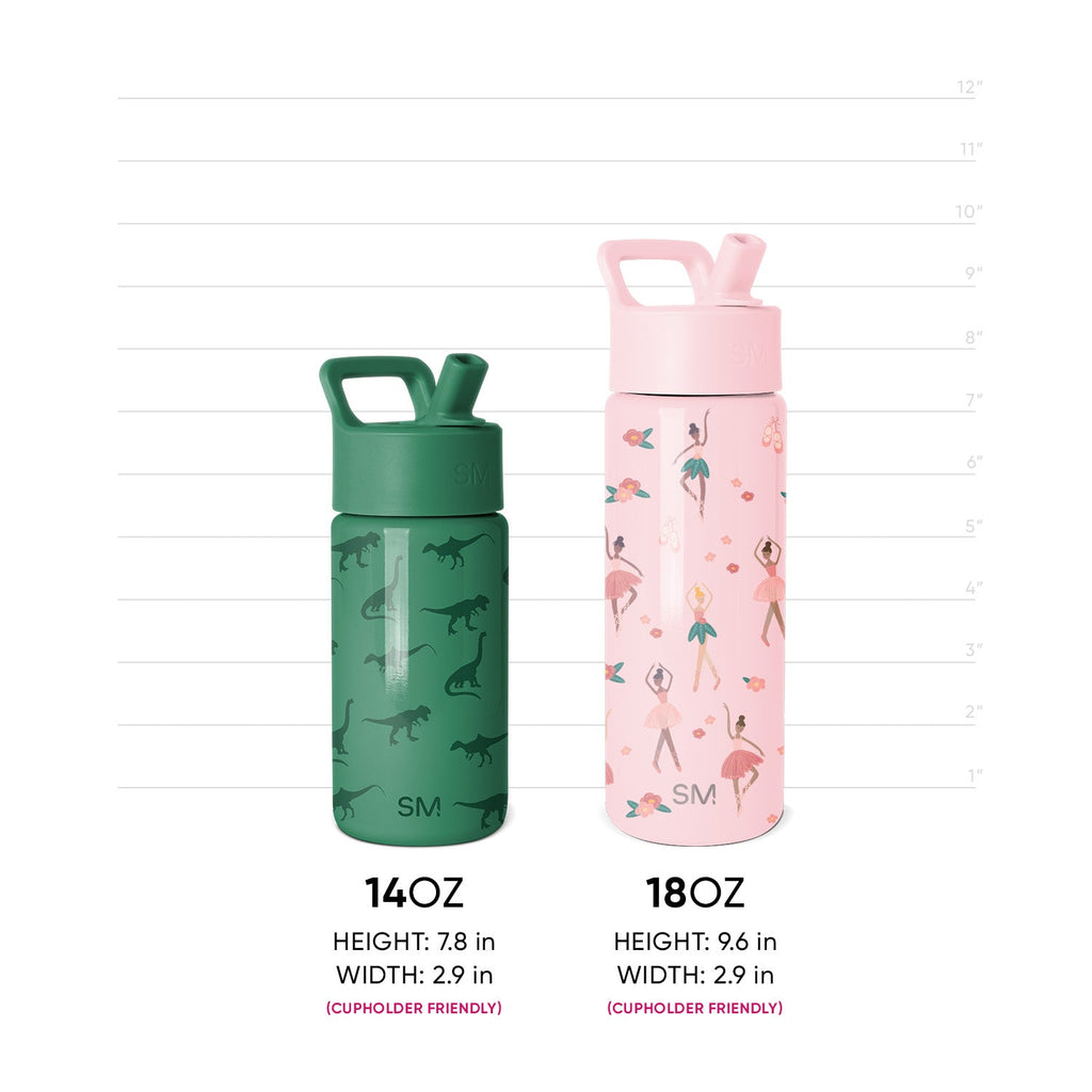 Summit Kids Water Bottle with Straw Lid - Avengers Heroes