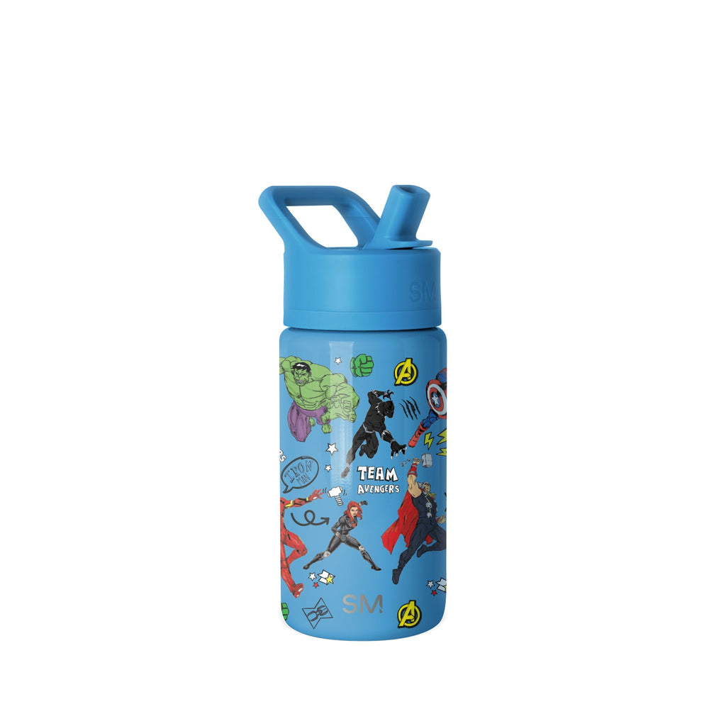 Summit Kids Water Bottle with Straw Lid - Avengers Heroes