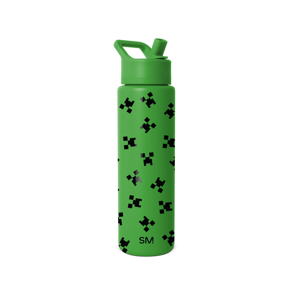 Summit Water Bottle with Straw Lid - Minecraft Creeper