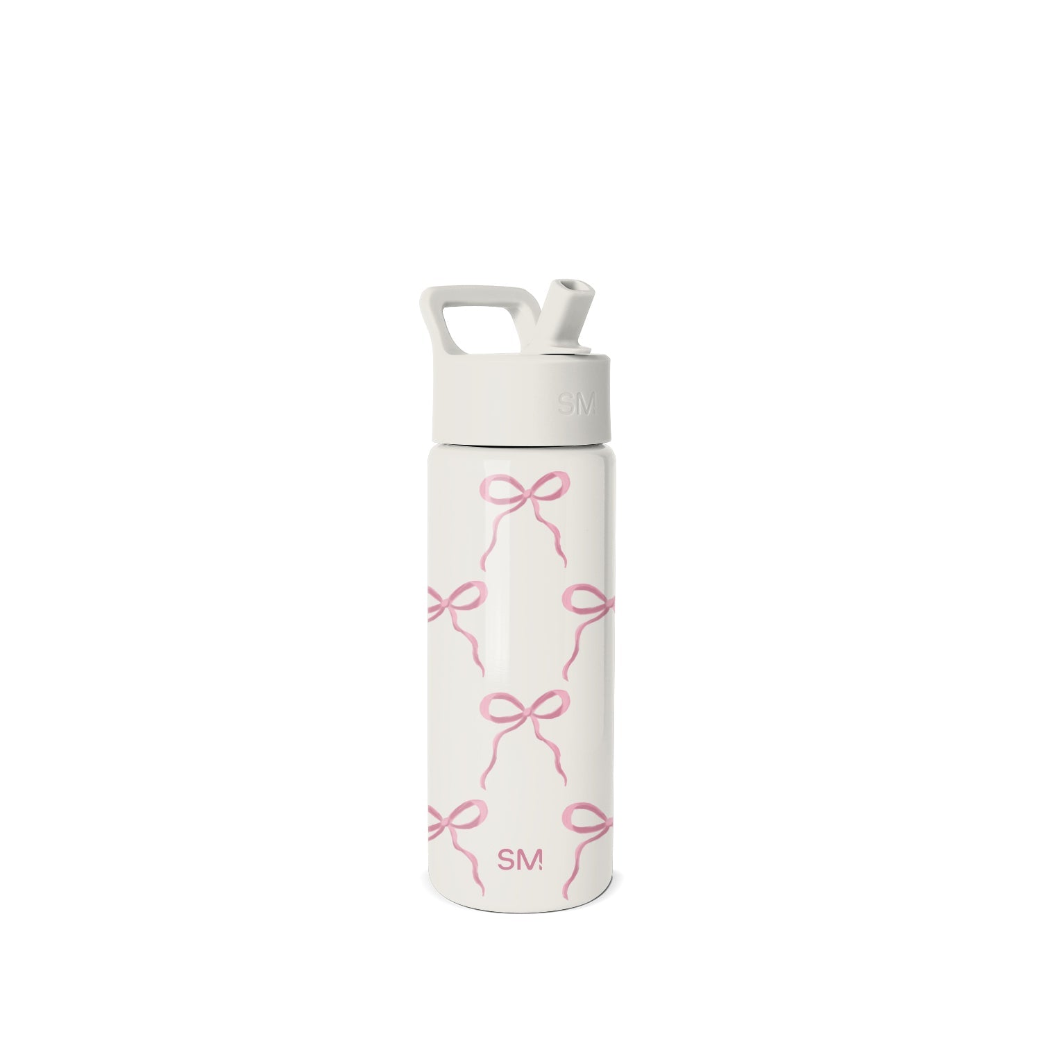 Summit Kids Water Bottle with Straw Lid - Bows