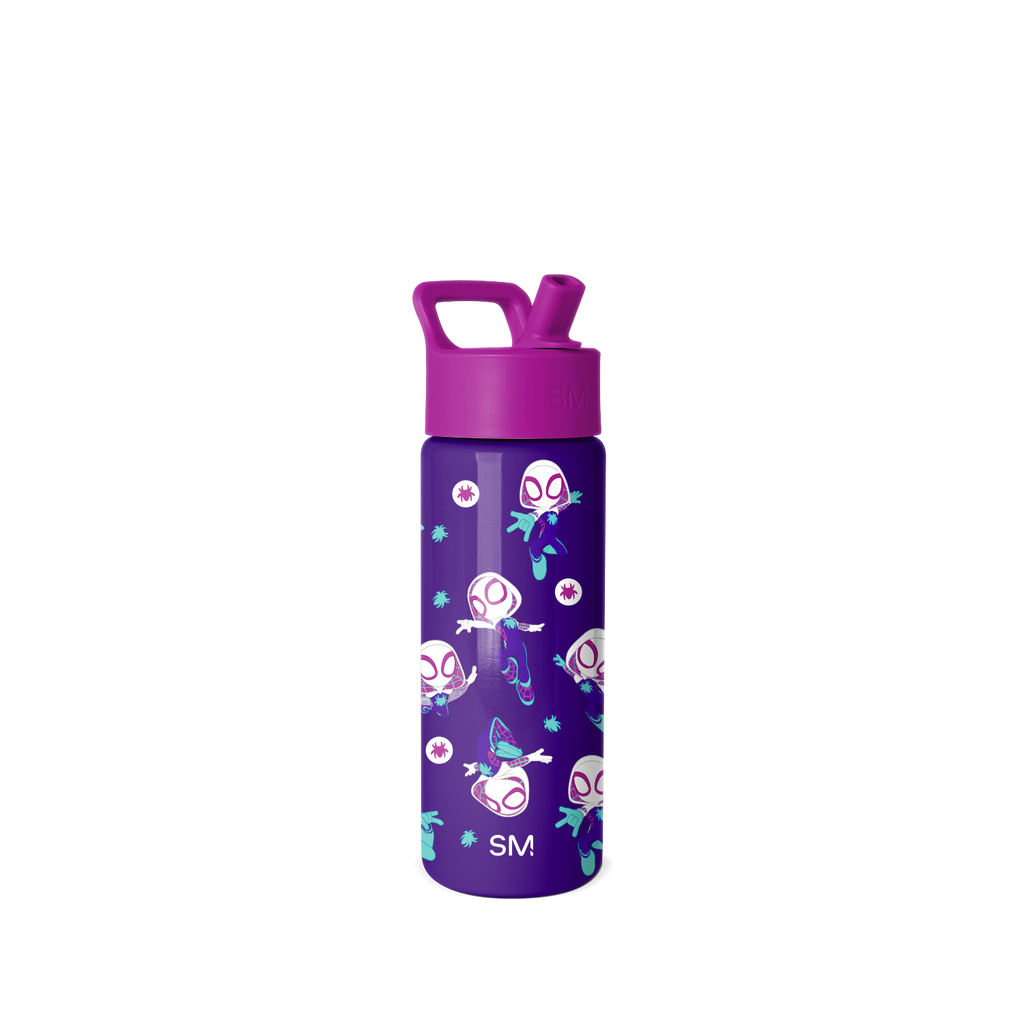 Summit Kids Water Bottle with Straw Lid - Spider Gwen