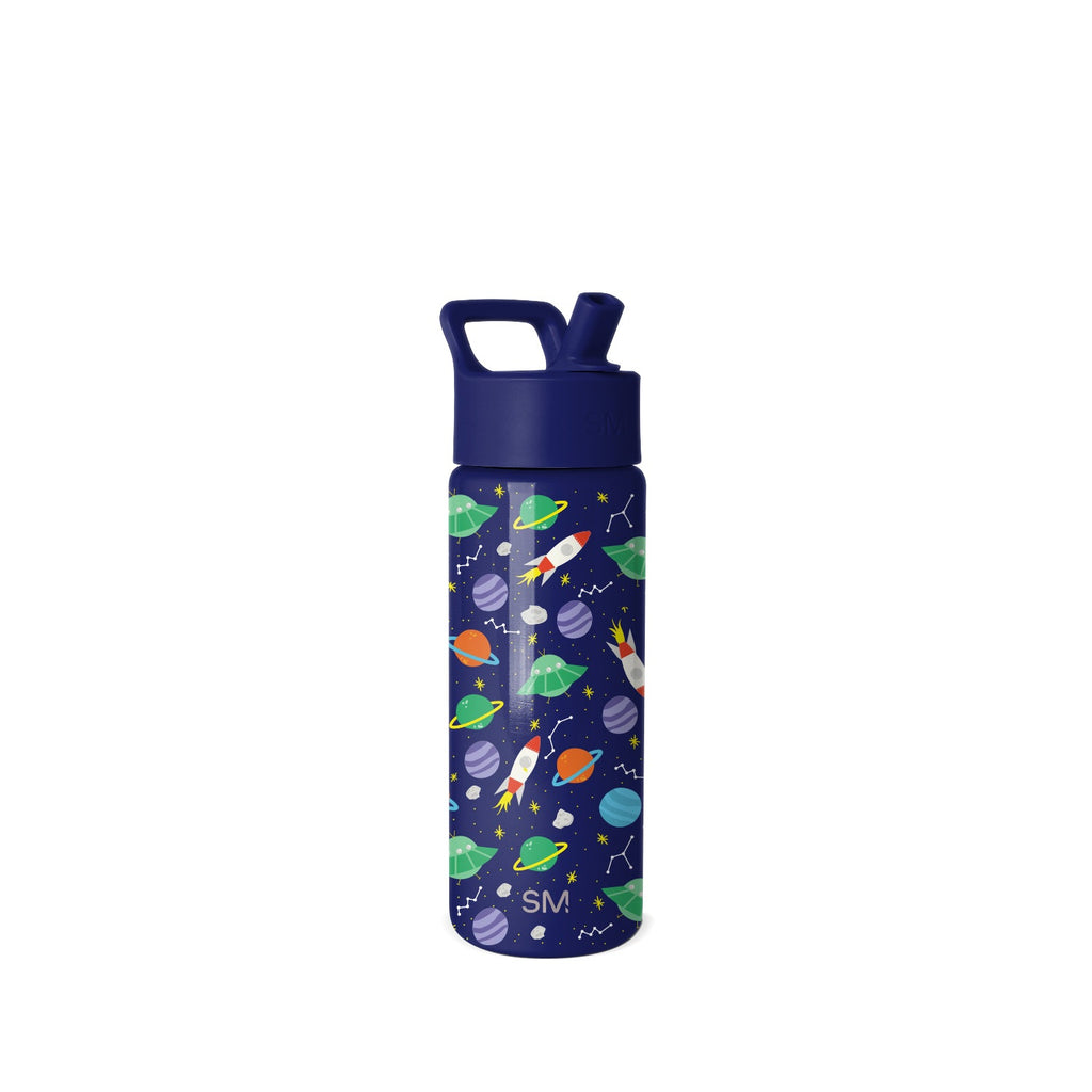 Summit Kids Water Bottle with Straw Lid - Outer Space