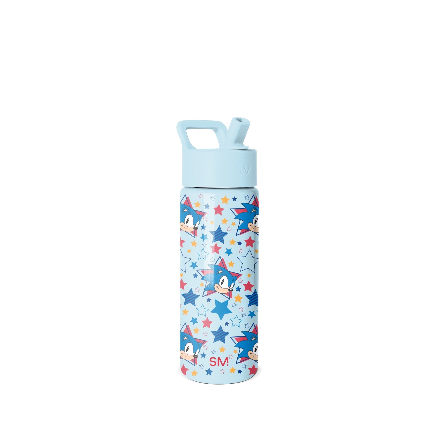 Summit Kids Water Bottle with Straw Lid - Sonic Stars