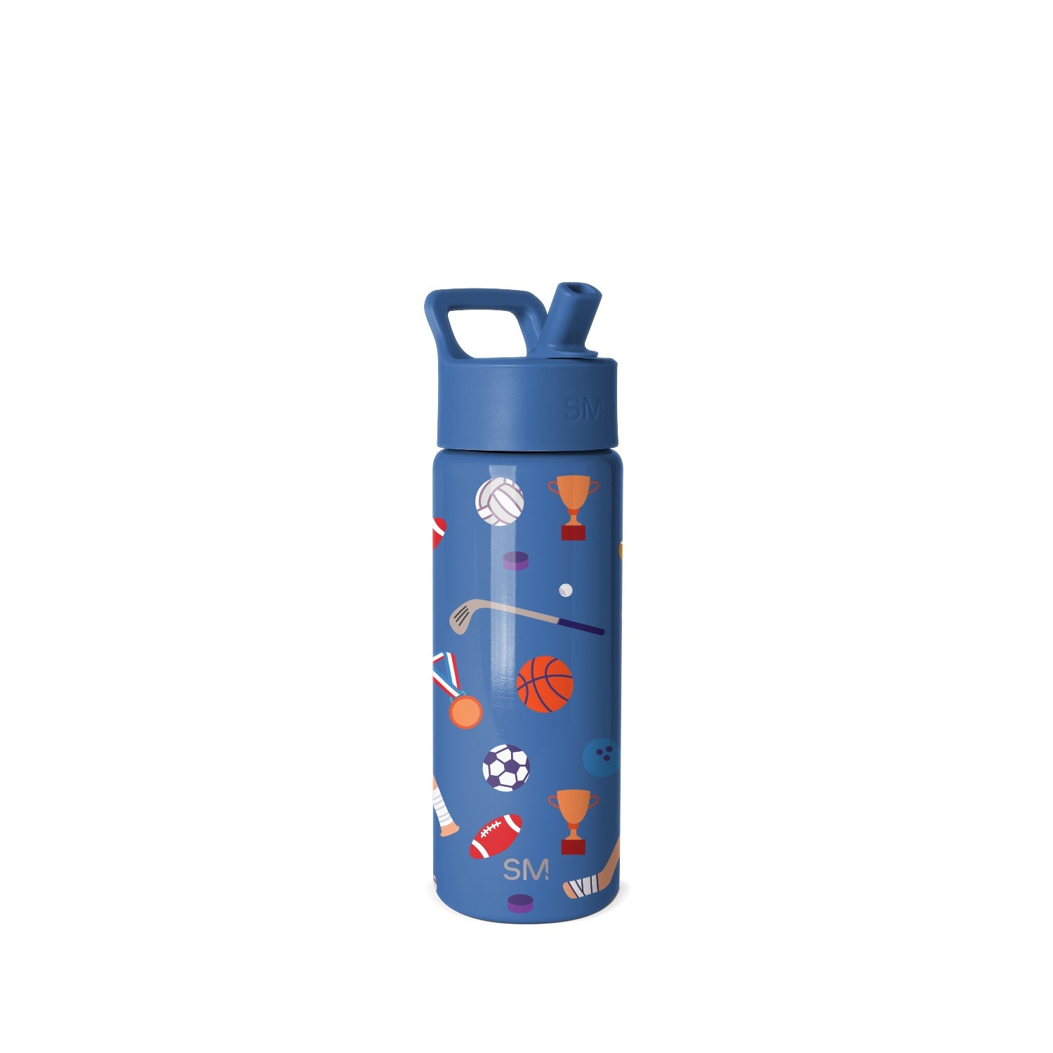 Summit Kids Water Bottle with Straw Lid - Sports Balls