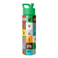 Summit Water Bottle with Straw Lid - Minecraft Mashup