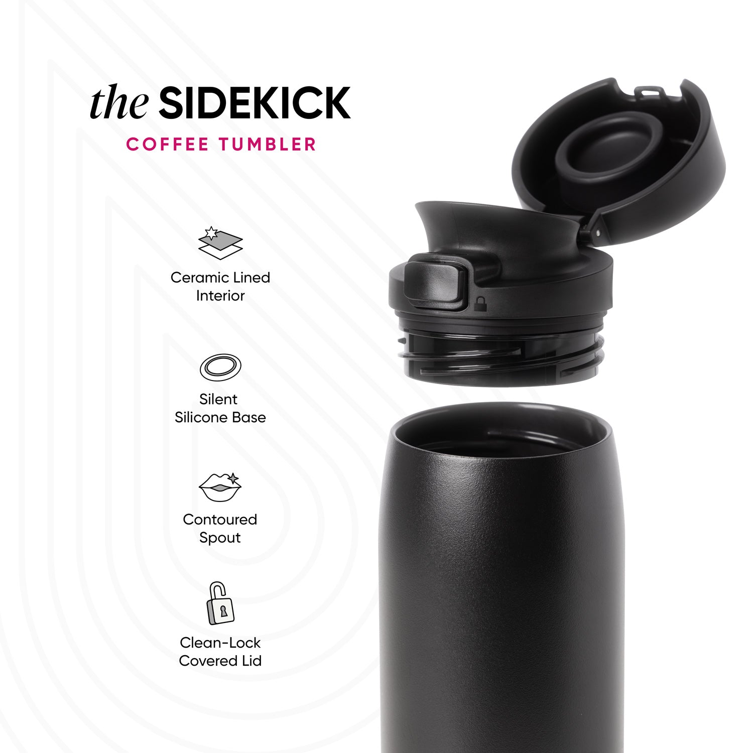 Sidekick Coffee Tumbler - Velvet Pink