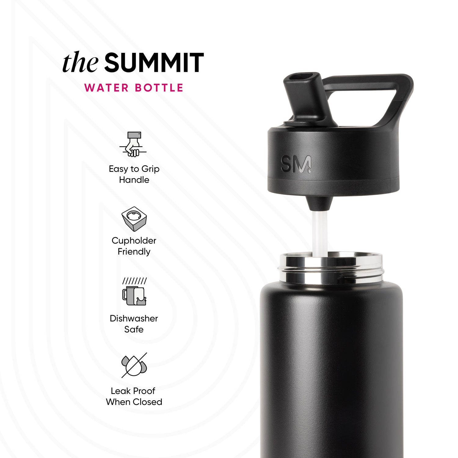 Summit Water Bottle with Straw Lid - Minecraft Creeper