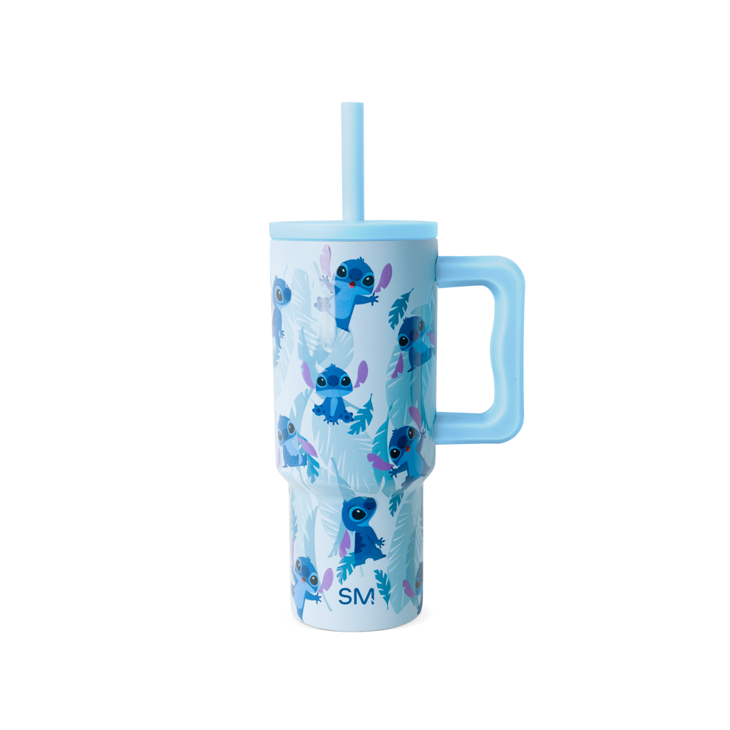 Trek Kids Tumbler with Silicone Straw Lid - Tropical Stitch