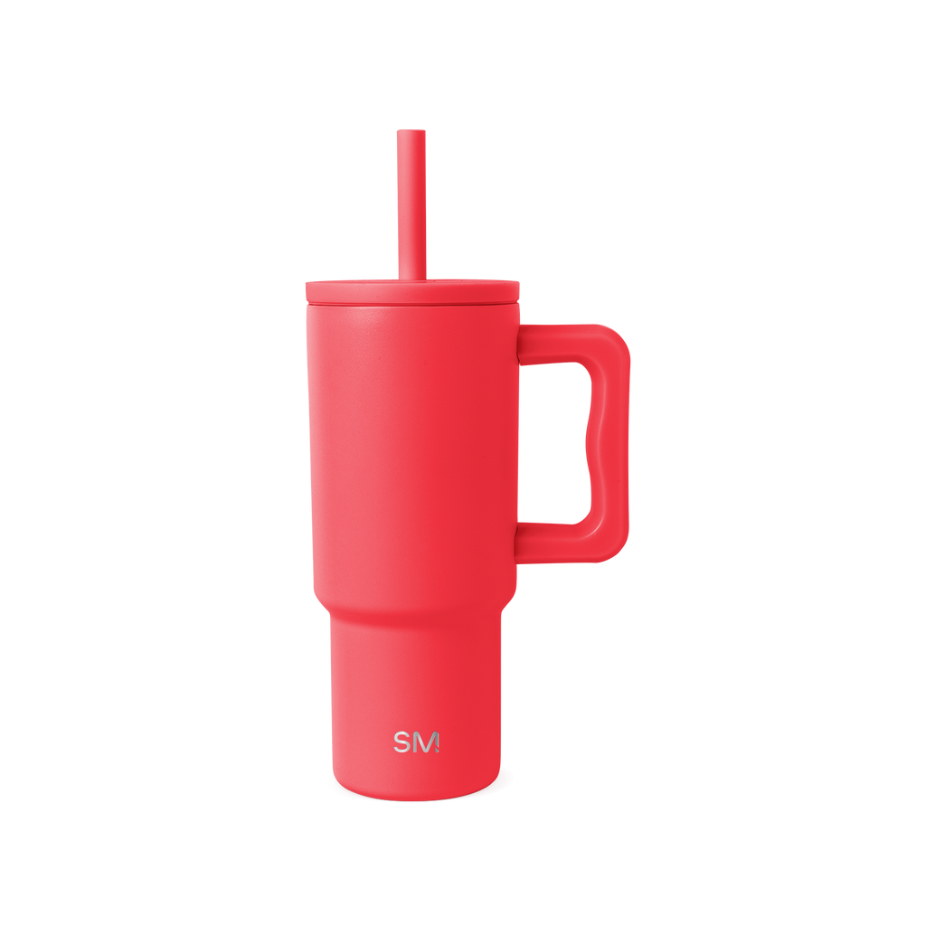 Trek Kids Tumbler with Silicone Straw Lid - Radiate Red