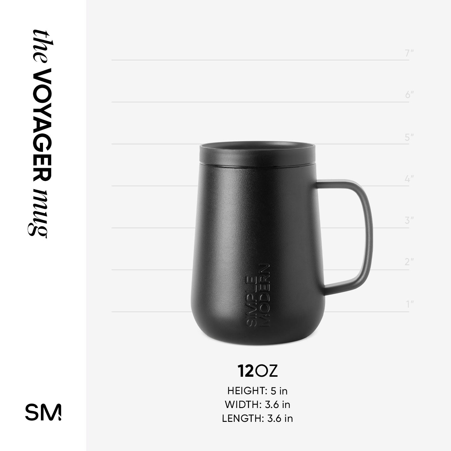 Voyager Mug with Handle - Signature - Midnight Black